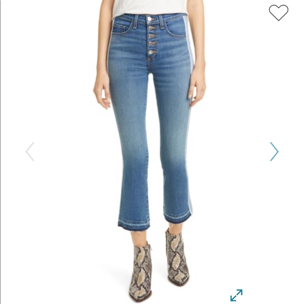Veronica Beard Carolyn Tuxedo Stripe Jeans